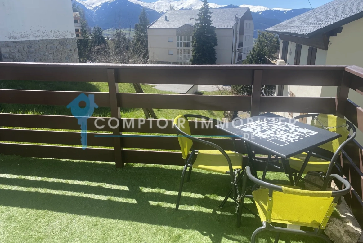 Appartement T2 avec balcon et vue dégagée à Font-Romeu 