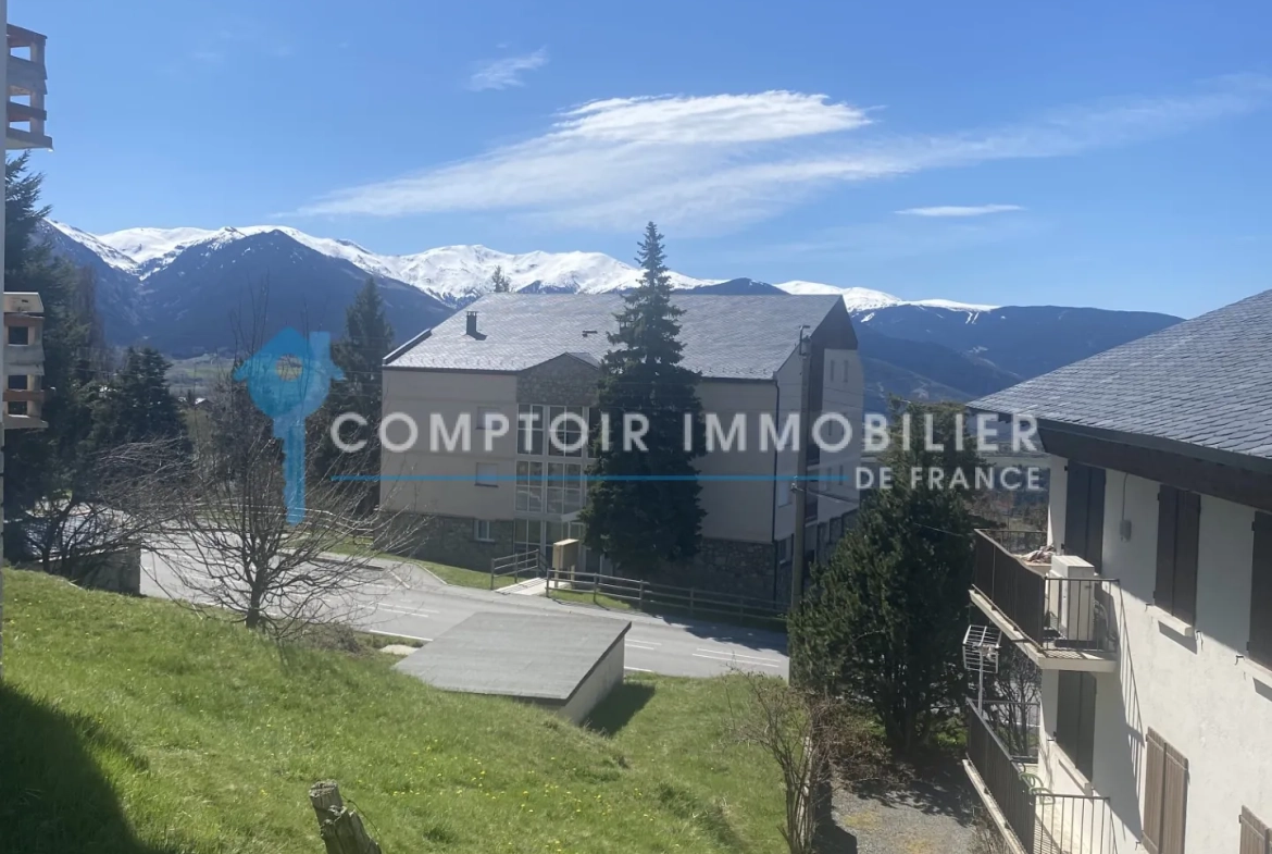 Appartement T2 avec balcon et vue dégagée à Font-Romeu 