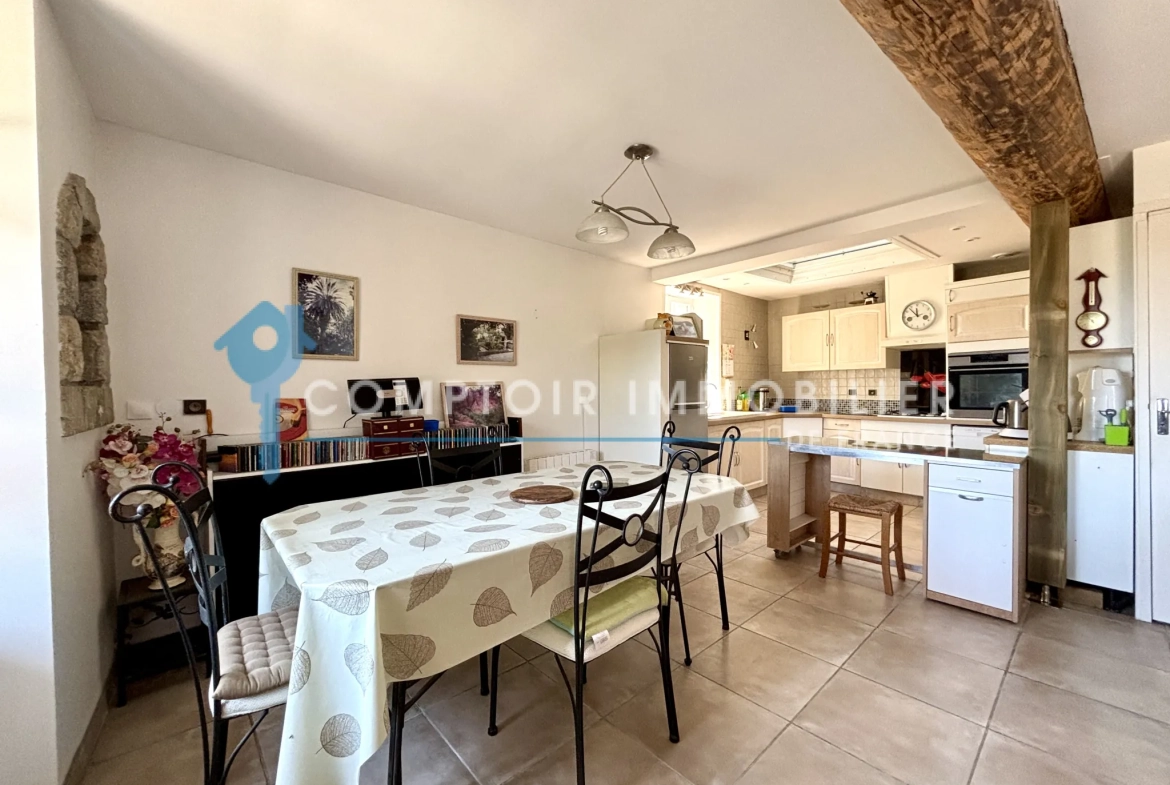Maison mitoyenne à Paladru de 77 m² avec terrain et potentiel 