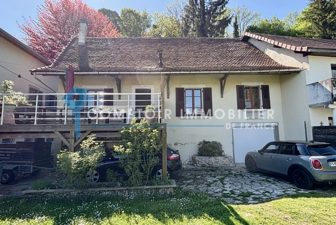 Maison mitoyenne à Paladru de 77 m² avec terrain et potentiel 