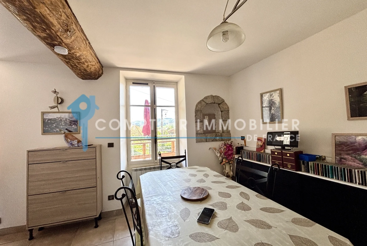 Maison mitoyenne à Paladru de 77 m² avec terrain et potentiel 