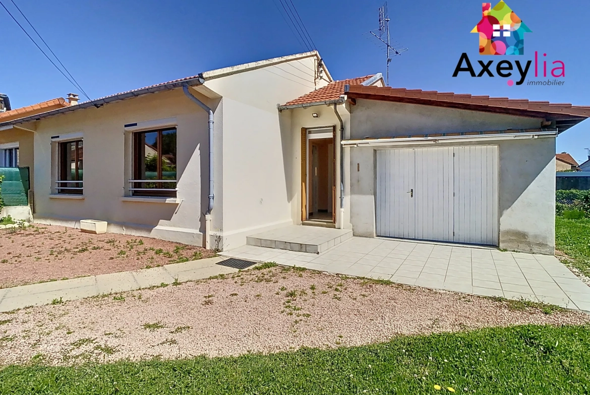 Maison de Plain-Pied à Roanne, 2 Chambres, Terrain 373 m², Prix 130 000 € 
