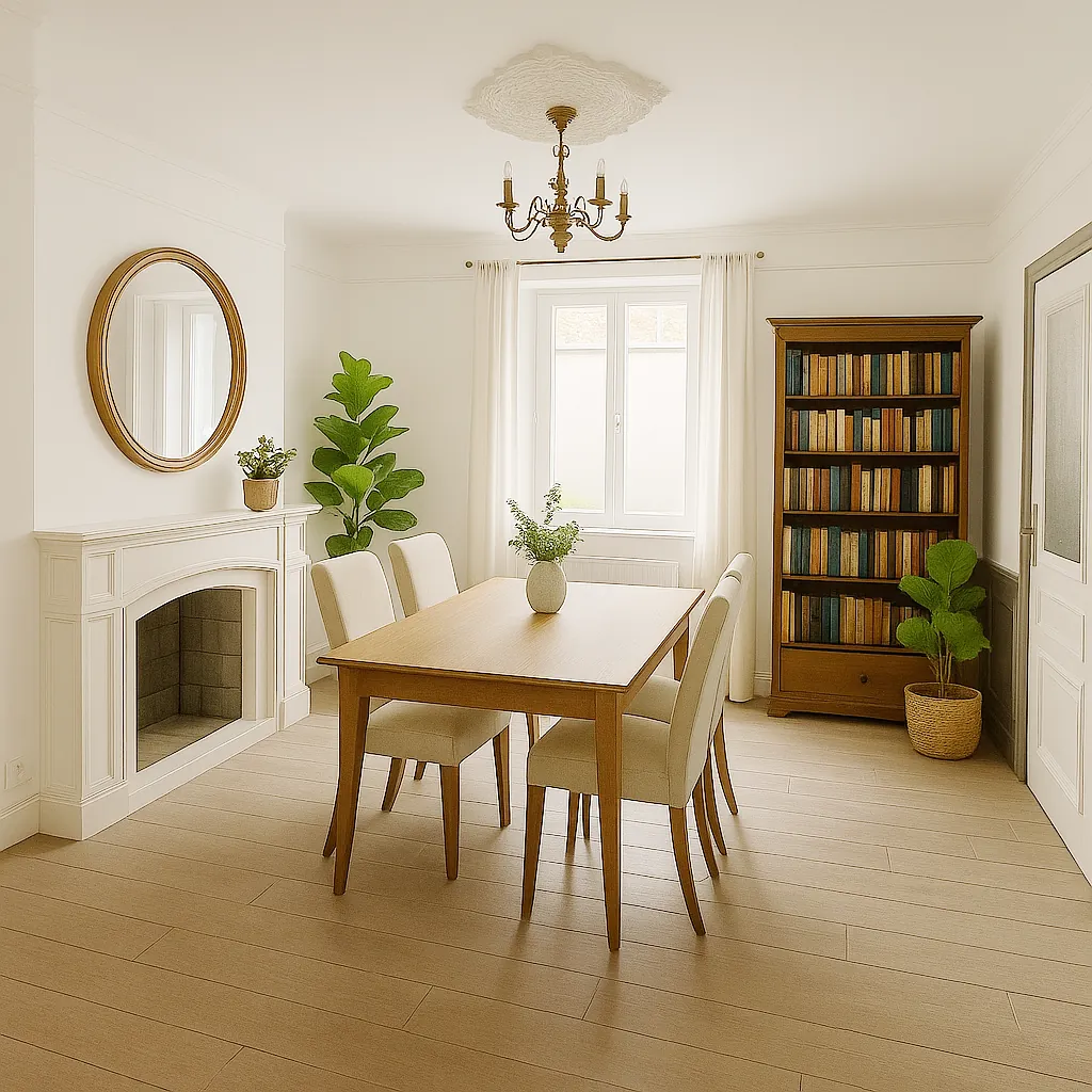 Charmante maison de ville avec 4 chambres, garage et grenier aménageable à Bourg Saint Andéol 