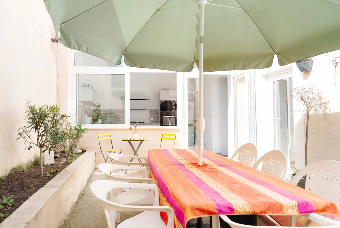 Charmante maison de ville avec 4 chambres, garage et grenier aménageable à Bourg Saint Andéol 