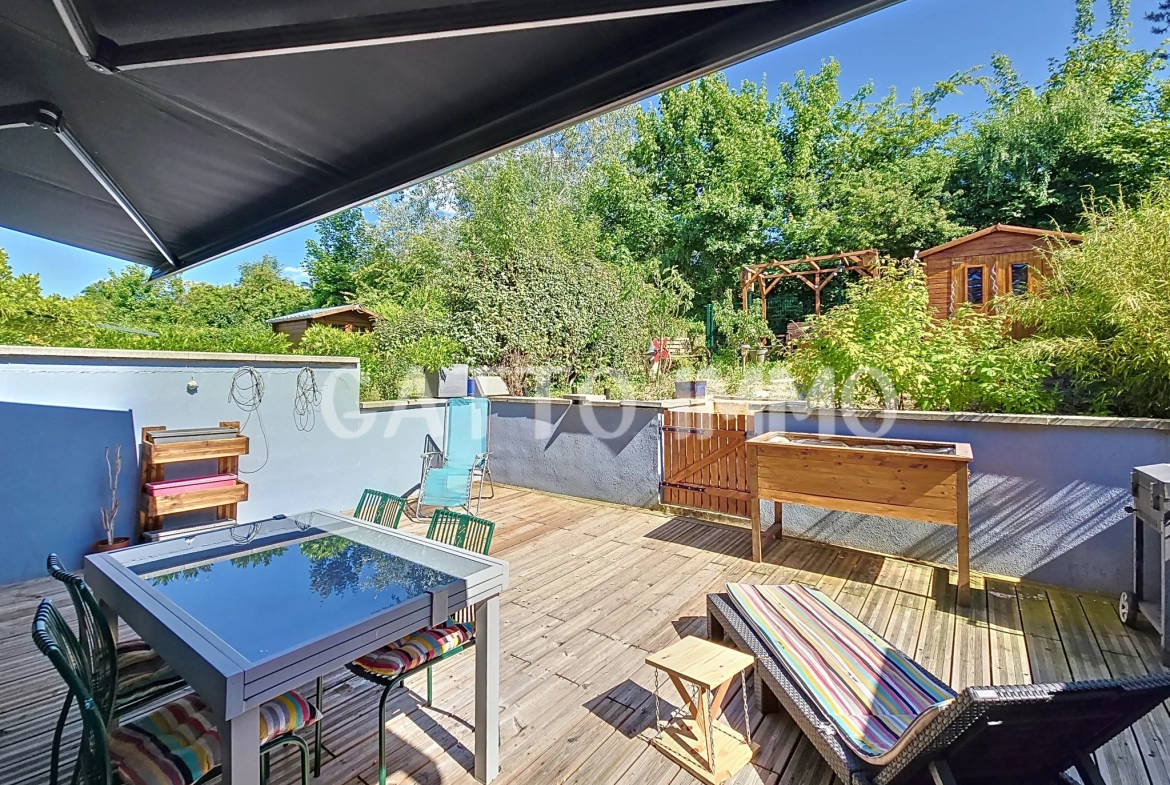 Maison 100m² avec terrasse, jardin, garage à Metz Vallières - DPE B 