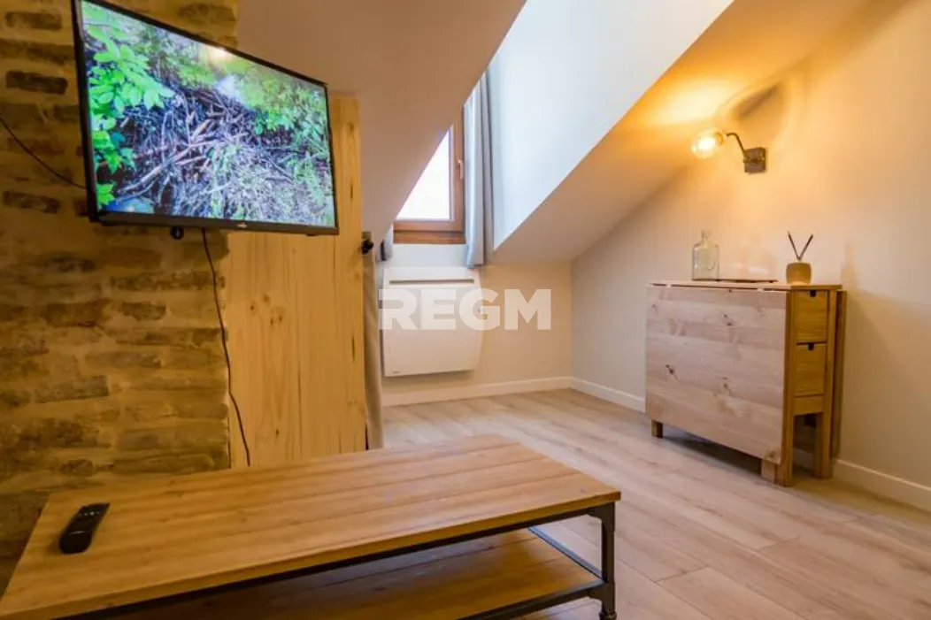 Studio meublé à vendre au cœur de Grenoble avec vue sur la Bastille 