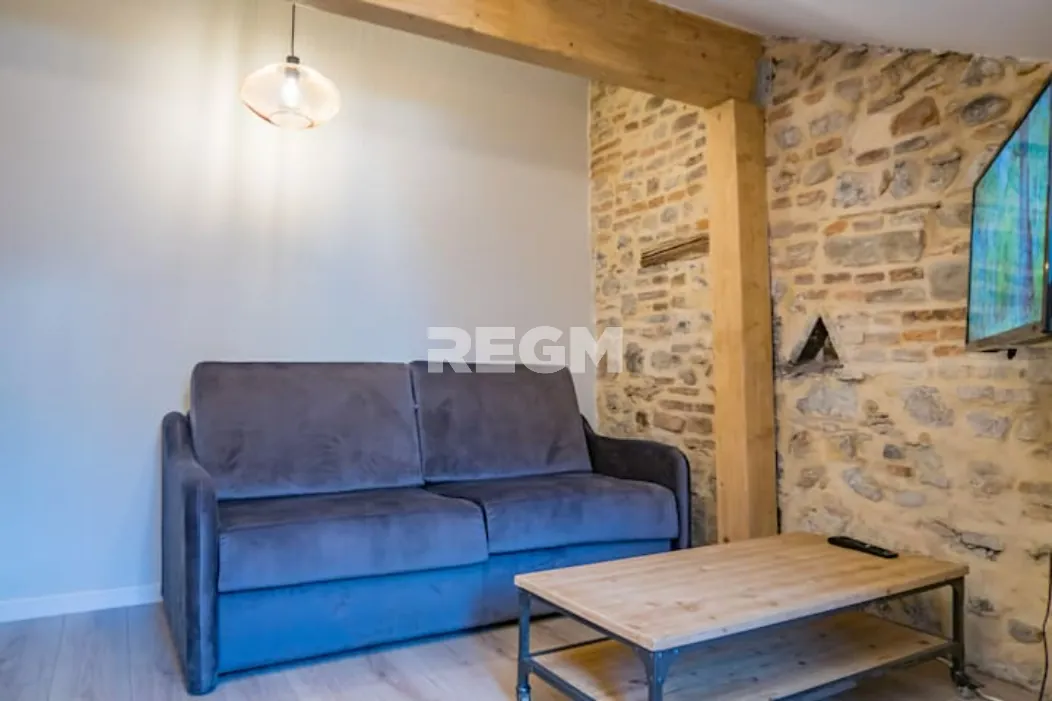 Studio meublé à vendre au cœur de Grenoble avec vue sur la Bastille 