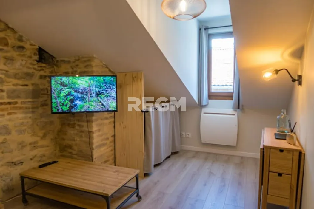 Studio meublé à vendre au cœur de Grenoble avec vue sur la Bastille 