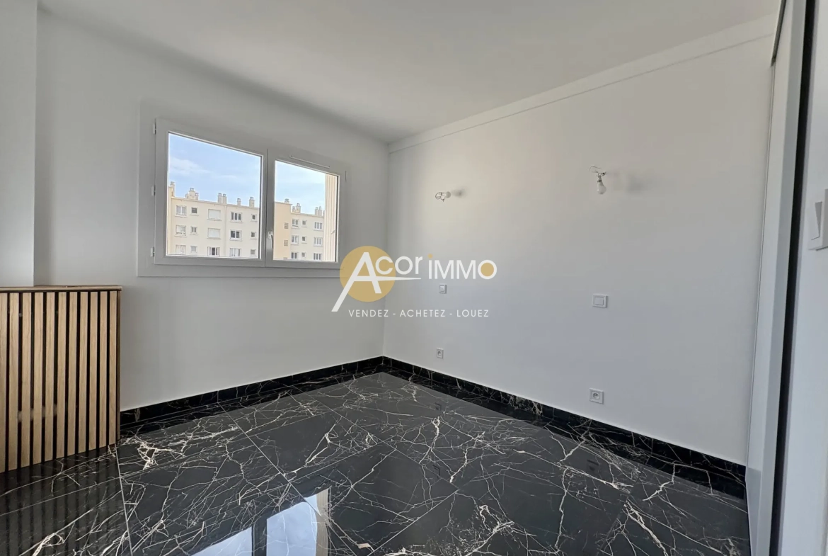 Appartement 4 pièces rénové à Toulon Brunet avec cave 