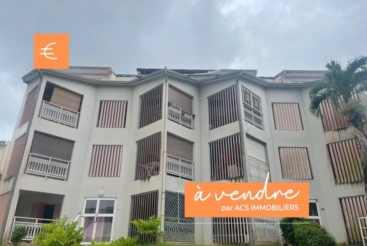 Appartement F2 loué à Fort-de-France proche du CHU et MFME – Investissement idéal 