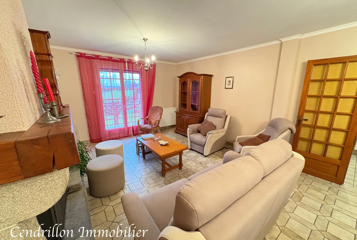 Maison de plain-pied avec 4 chambres, sous-sol et grand terrain à Masbaraud-Mérignat 