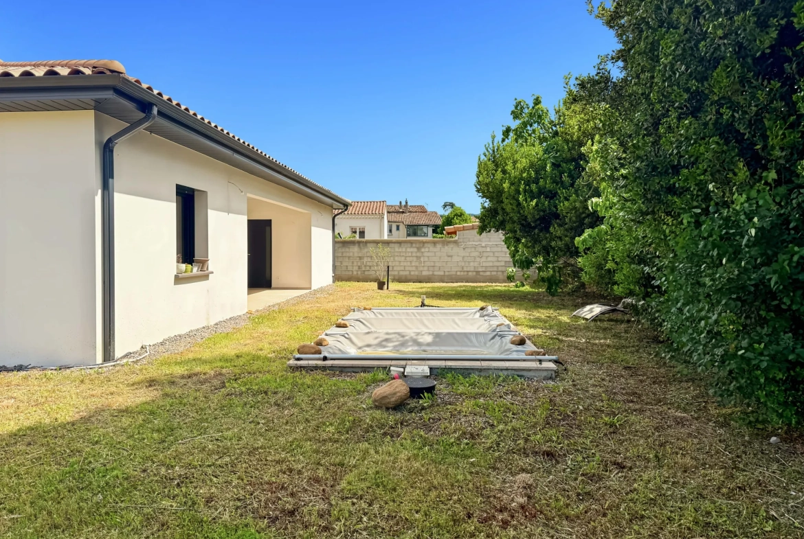 Maison neuve de plain-pied avec piscine à Saint Didier sous Aubenas 