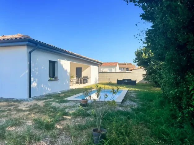 Maison neuve de plain-pied avec piscine à Saint Didier sous Aubenas 