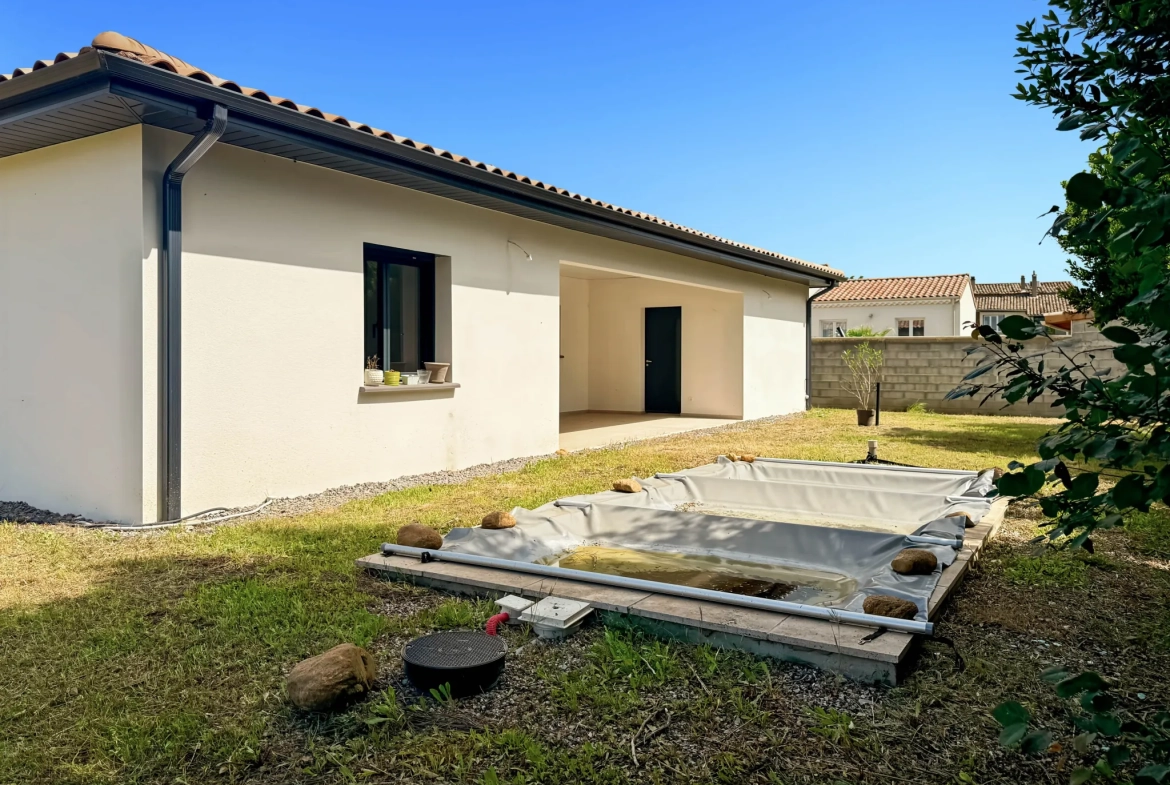 Maison neuve de plain-pied avec piscine à Saint Didier sous Aubenas 