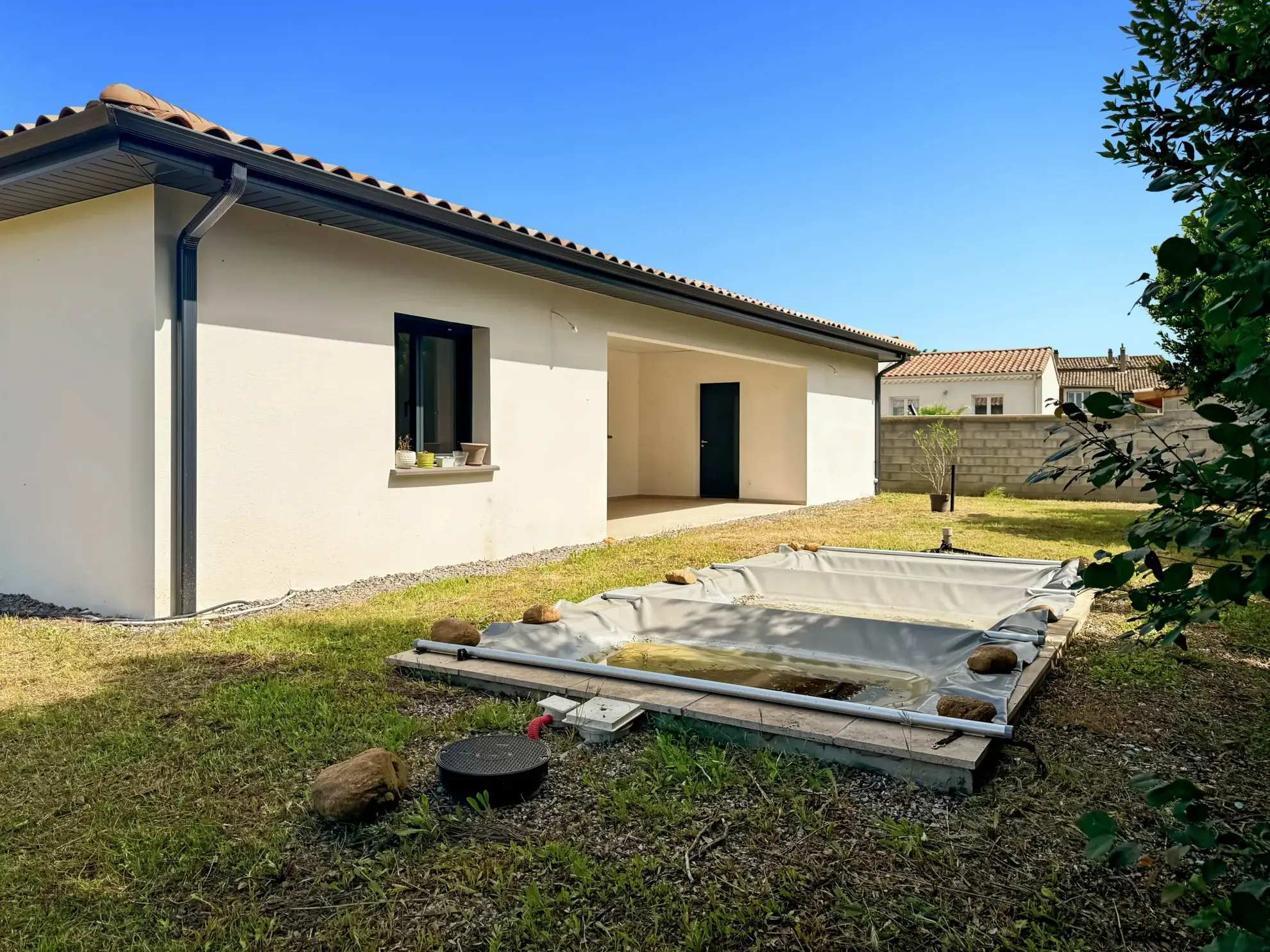 Maison neuve de plain-pied avec piscine à Saint Didier sous Aubenas 