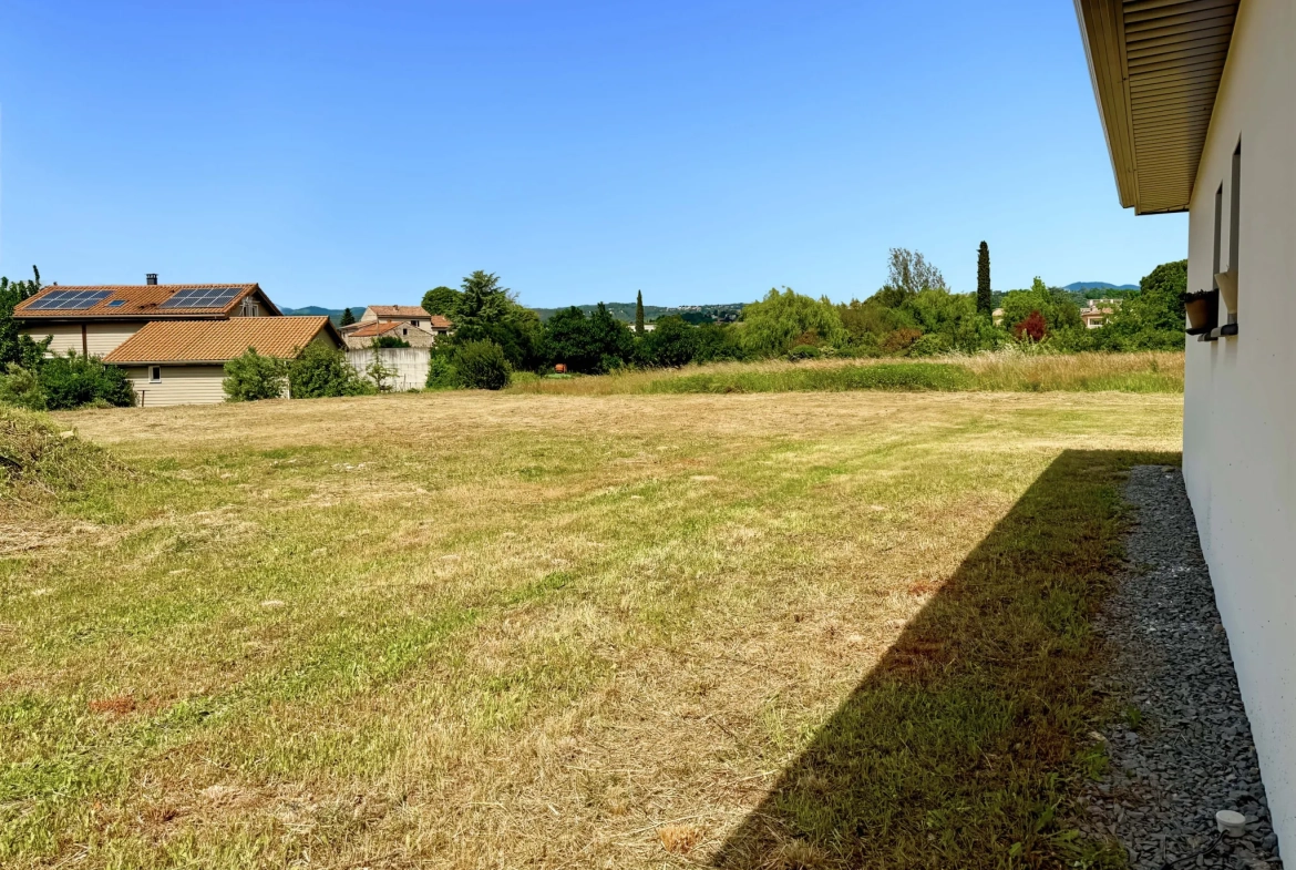 Maison neuve de plain-pied avec piscine à Saint Didier sous Aubenas 