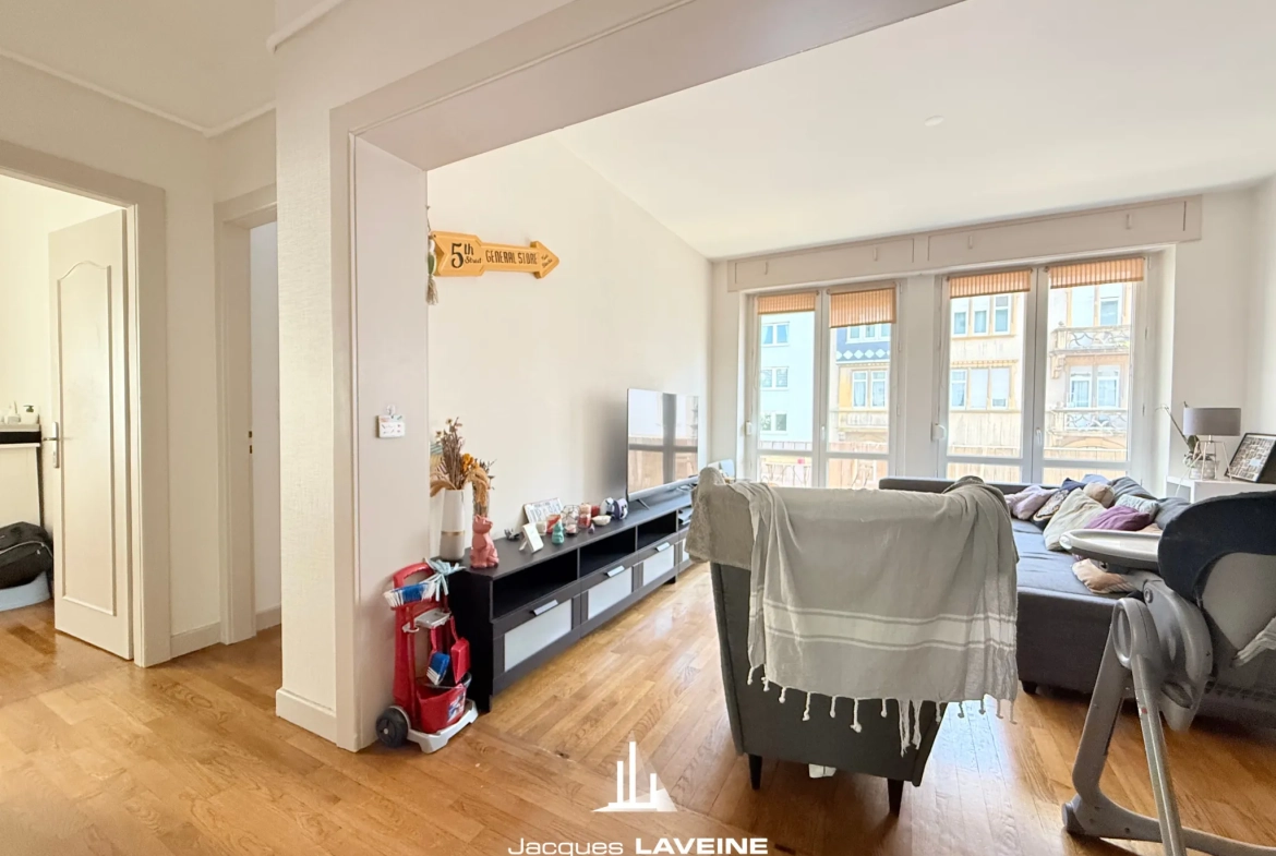 Appartement 4 pièces lumineux à Metz avec garage et balcon 