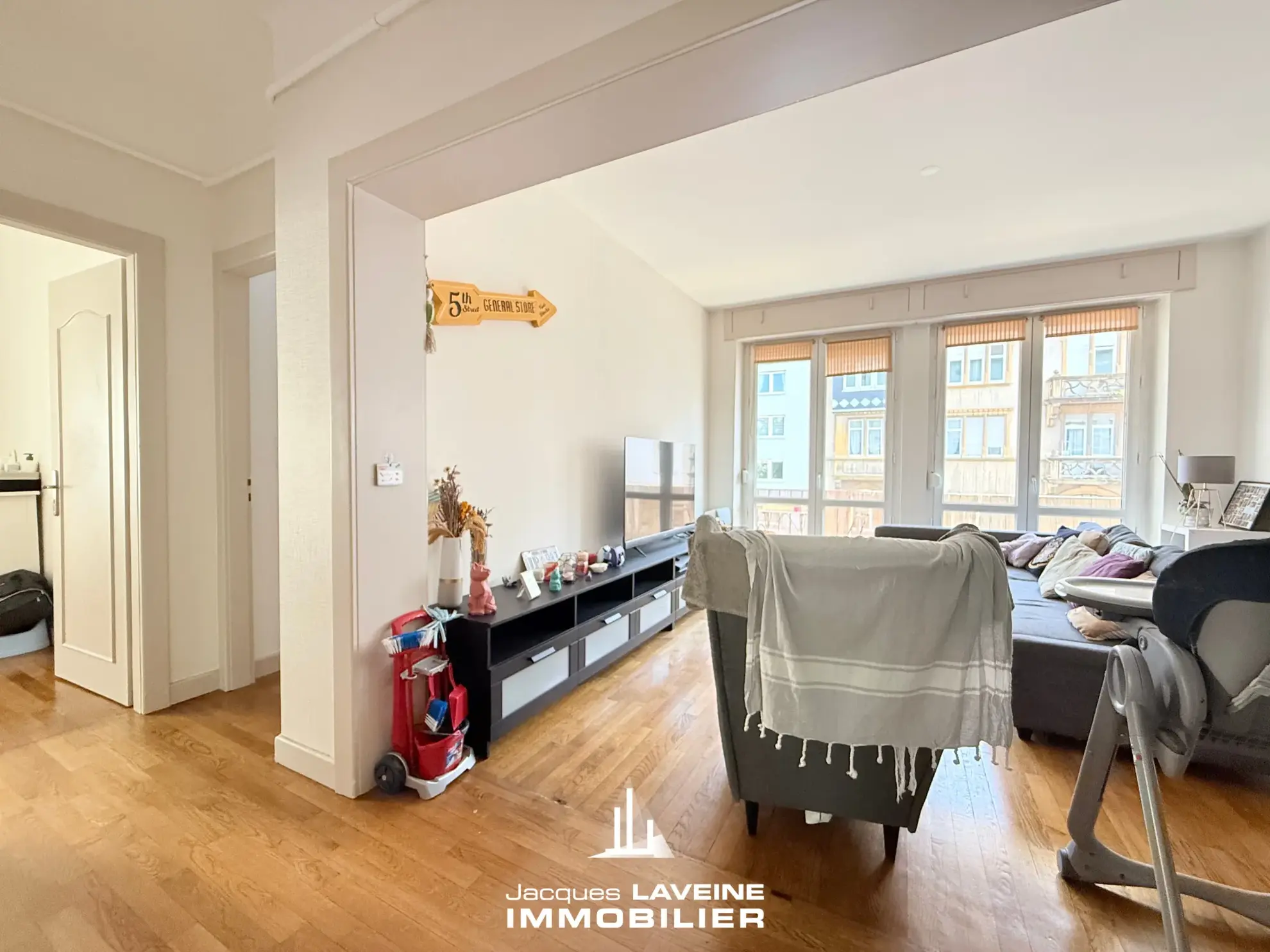 Appartement 4 pièces lumineux à Metz avec garage et balcon 