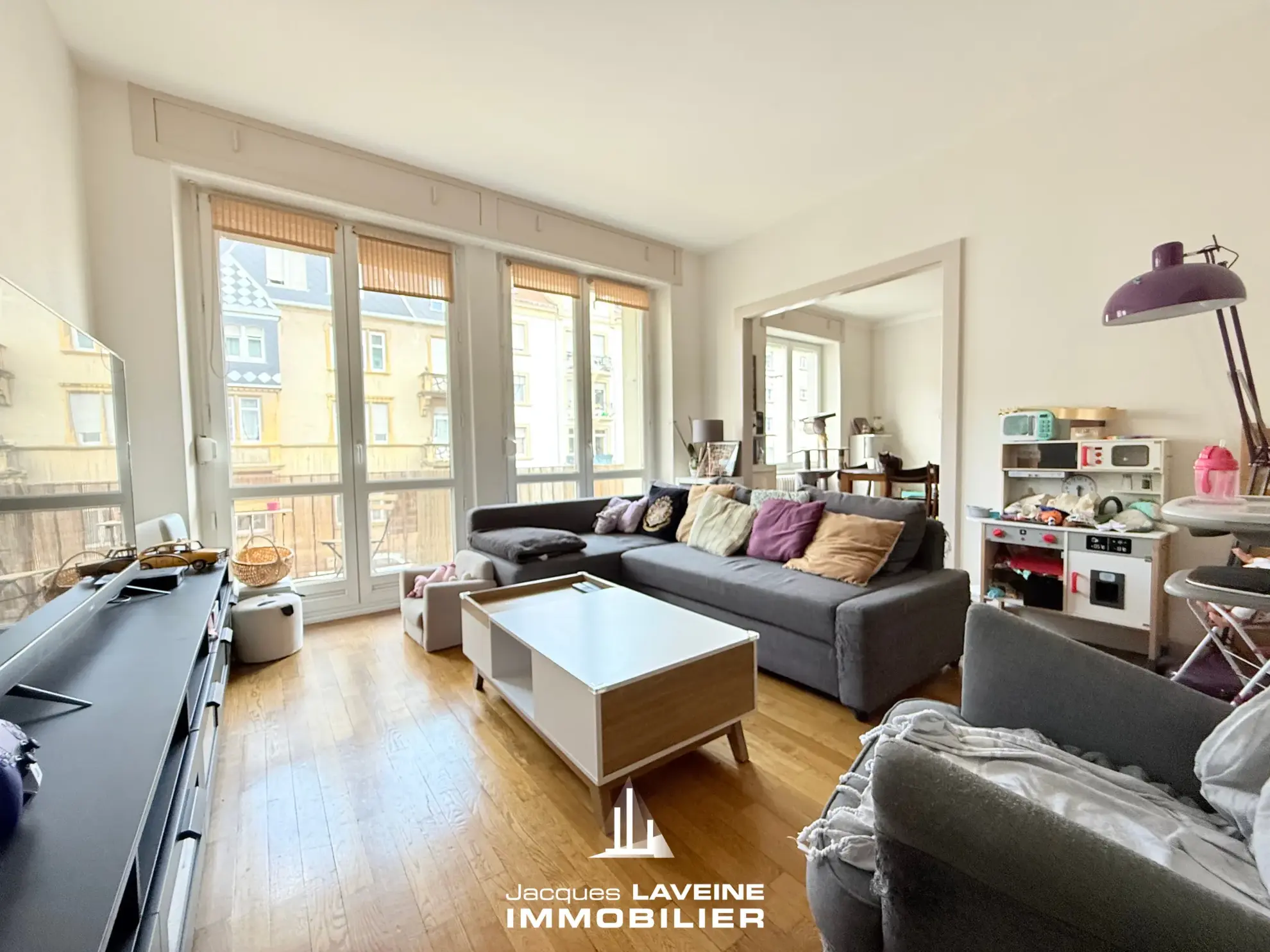 Appartement 4 pièces lumineux à Metz avec garage et balcon 