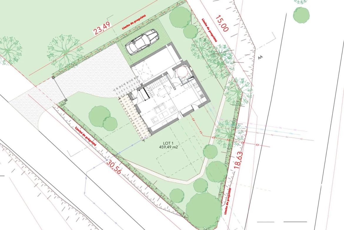 Terrain constructible de 459 m² à Fuveau pour projet personnalisé 