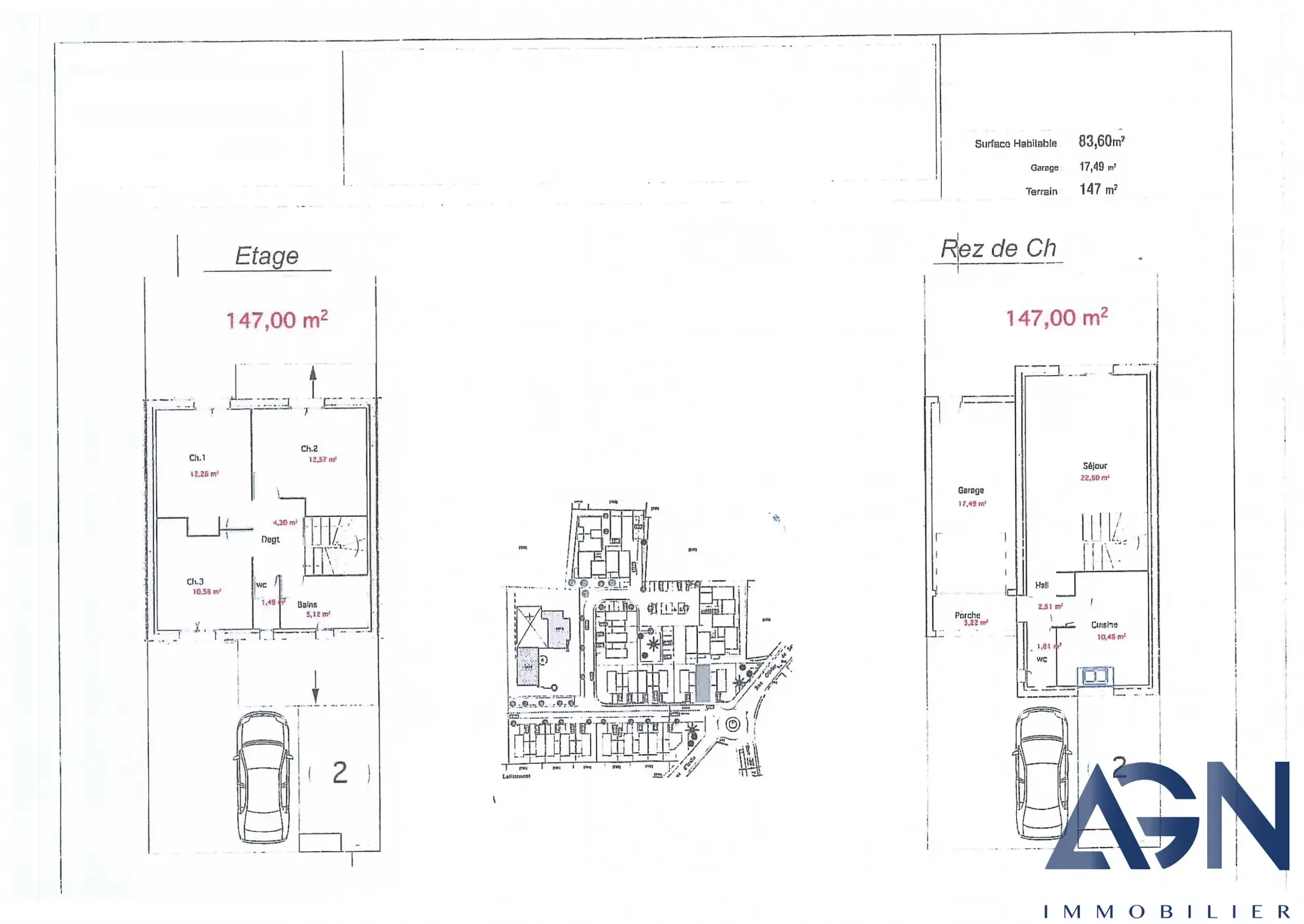 Maison 4 pièces à vendre à Frontignan de 83,6 m² avec jardin et garage 