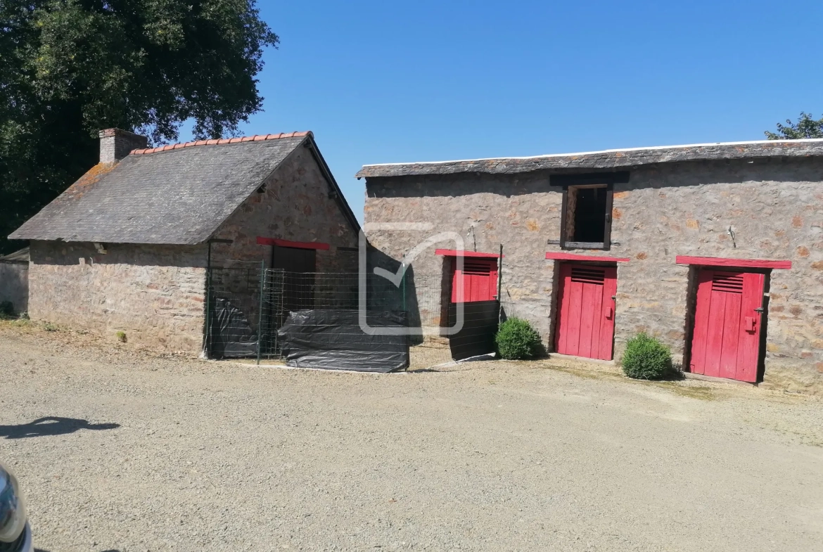 Maison en pierre avec dépendances à Maure de Bretagne - Calme et potentiel 