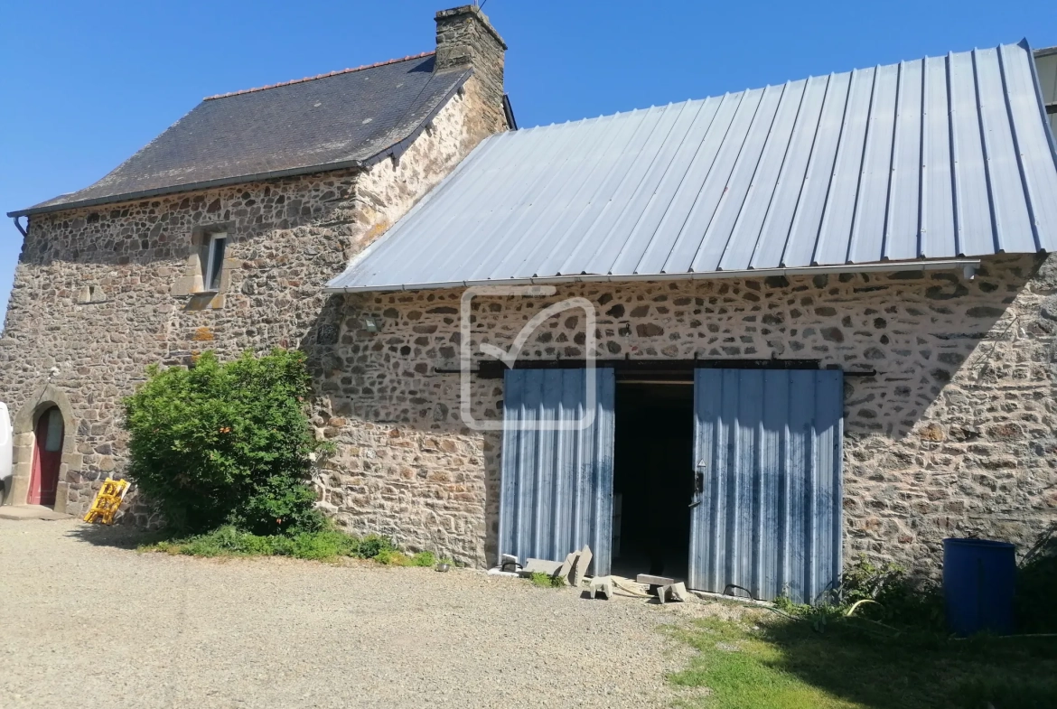 Maison en pierre avec dépendances à Maure de Bretagne - Calme et potentiel 
