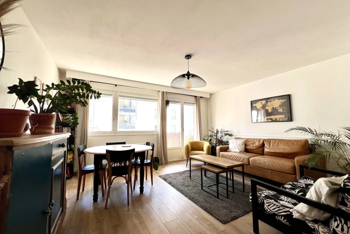 Appartement 3 pièces à Rennes Mail, 63 m² avec parking et balcon 