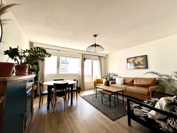 Appartement 3 pièces à Rennes Mail, 63 m² avec parking et balcon
