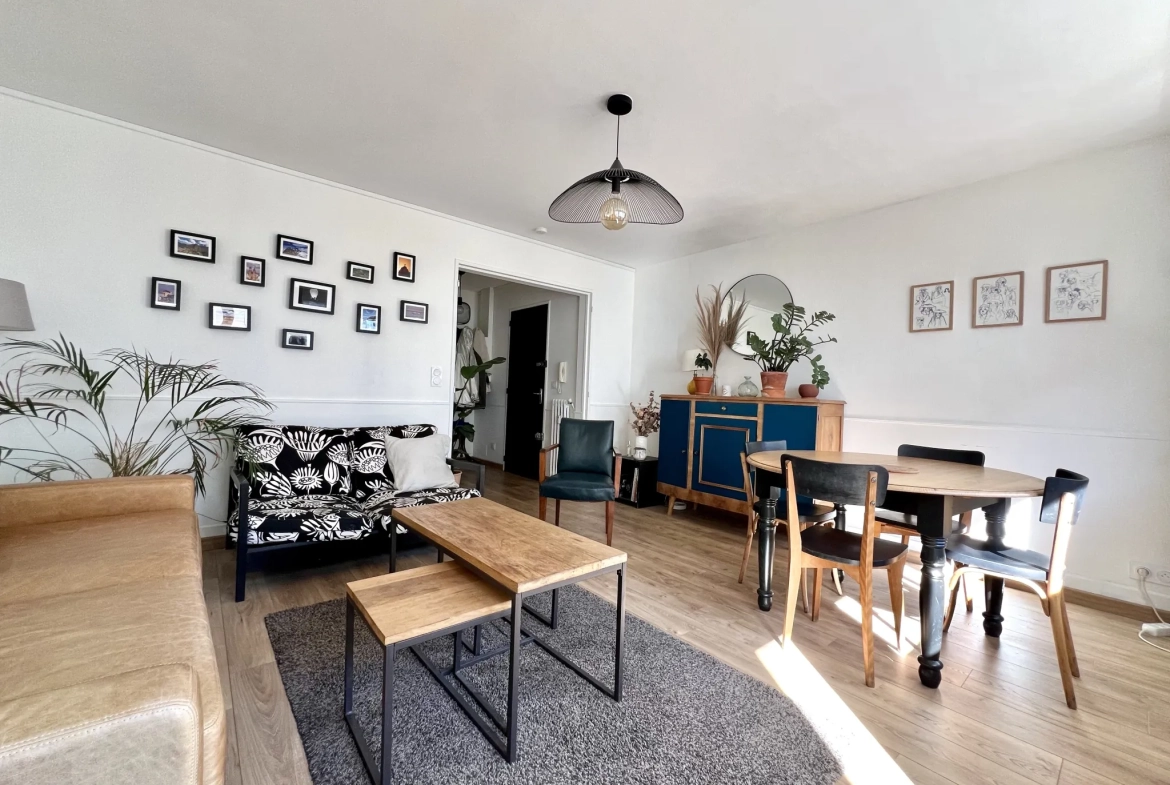 Appartement 3 pièces à Rennes Mail, 63 m² avec parking et balcon 