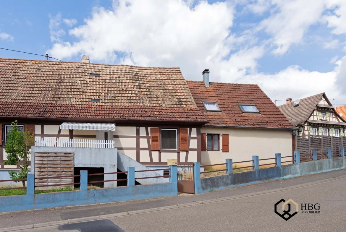Charmante maison de 1781 avec fort potentiel à Gundershoffen 