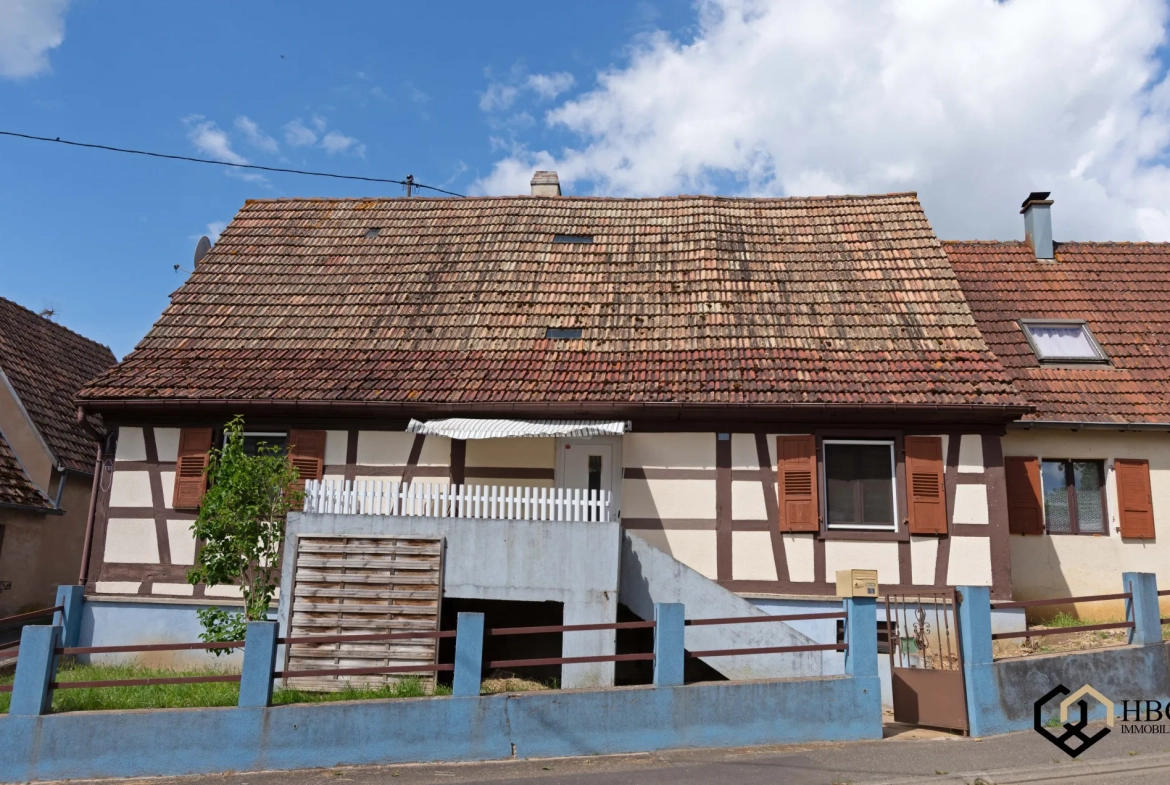 Charmante maison de 1781 avec fort potentiel à Gundershoffen 