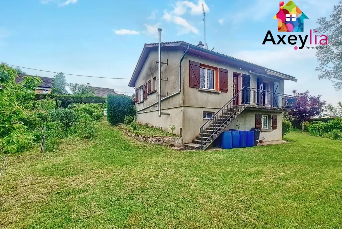 Maison à vendre à Varennes-sous-Dun proche La Clayette - 4 chambres, garage, jardin clos 