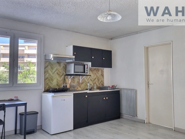 Studio à vendre à Montpellier Les Cévennes, résidence sécurisée, stationnement et proximité commodités