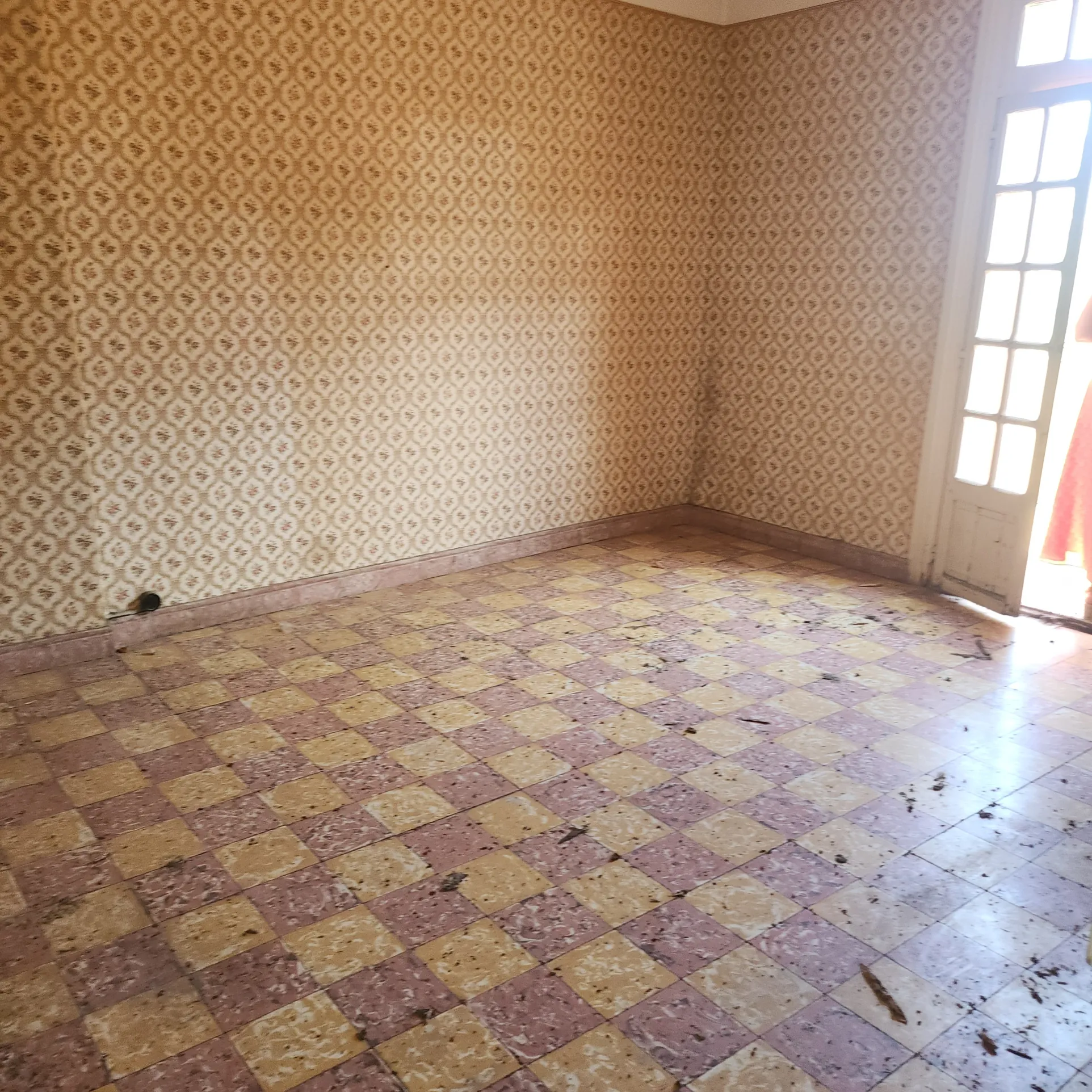 Grand appartement à rénover avec cour et combles aménageables à Arles-sur-Tech 