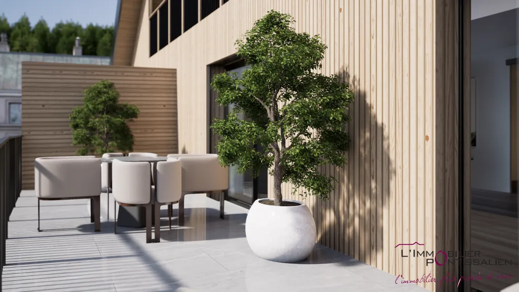 Appartement 2 pièces moderne avec terrasse à Pontarlier 