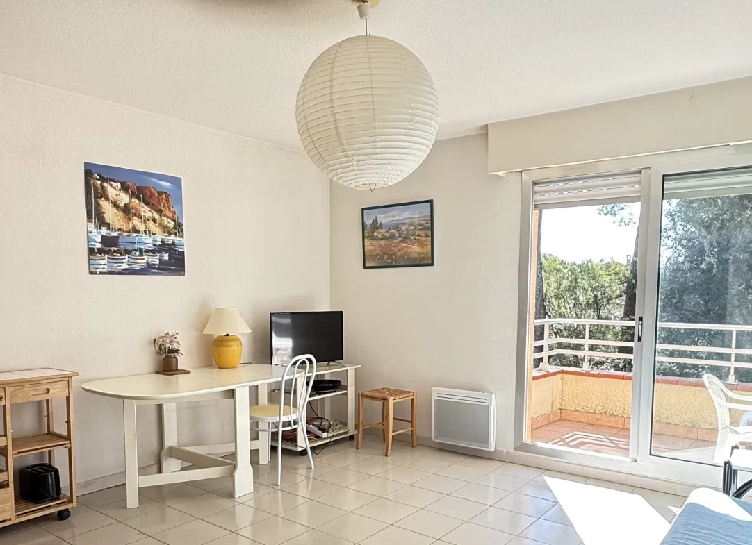 Studio lumineux avec terrasse et piscine à Saint-Raphaël 