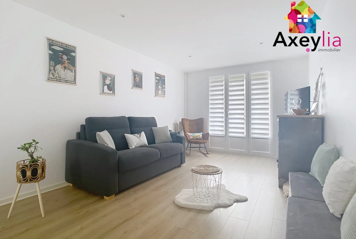 Bel appartement T4 rénové avec balcon et garage à Roanne proche centre-ville 