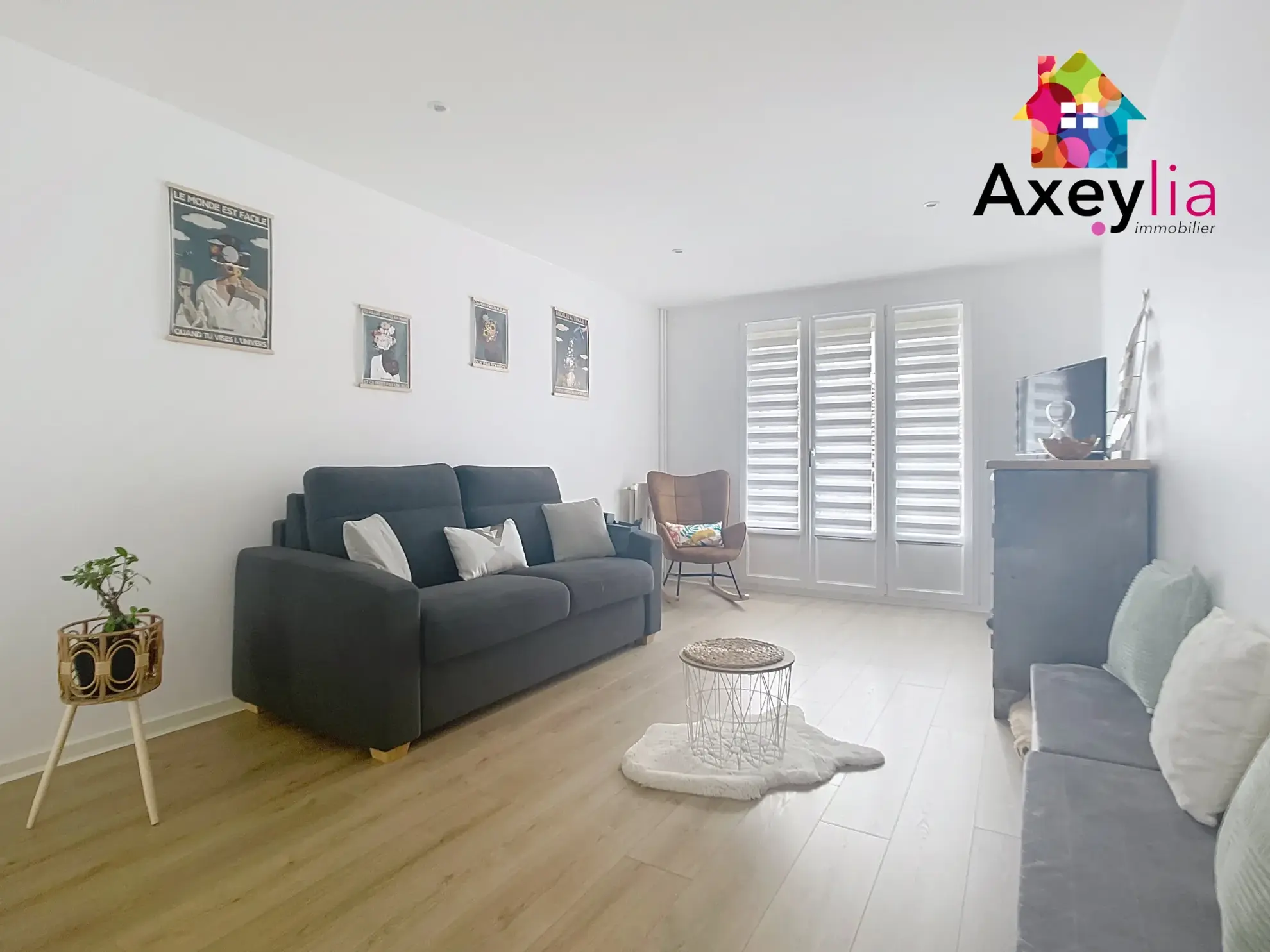 Bel appartement T4 rénové avec balcon et garage à Roanne proche centre-ville 