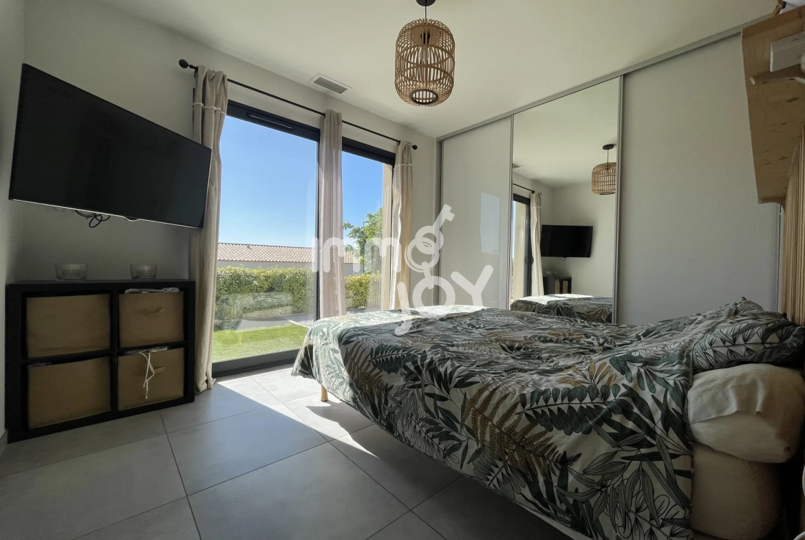 Villa contemporaine avec 3 chambres, jardin ensoleillé à Bize-Minervois 
