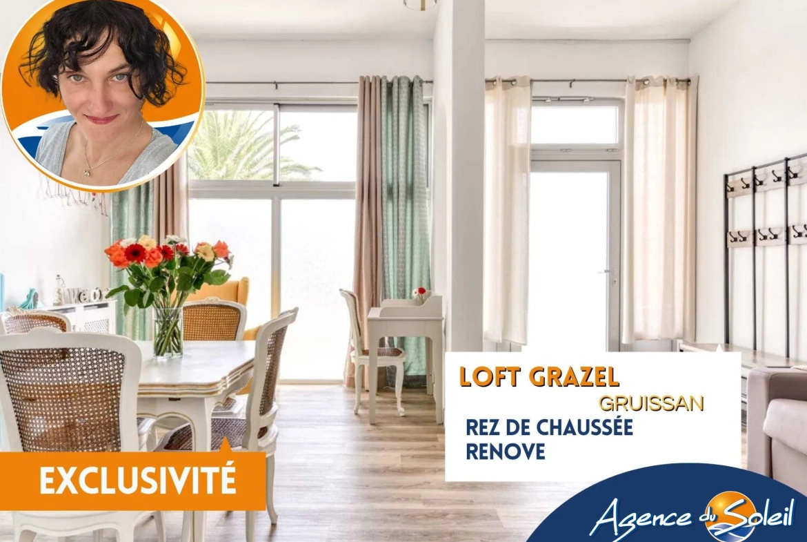 Loft de 42 m² à Gruissan proche de la plage du Grazel 