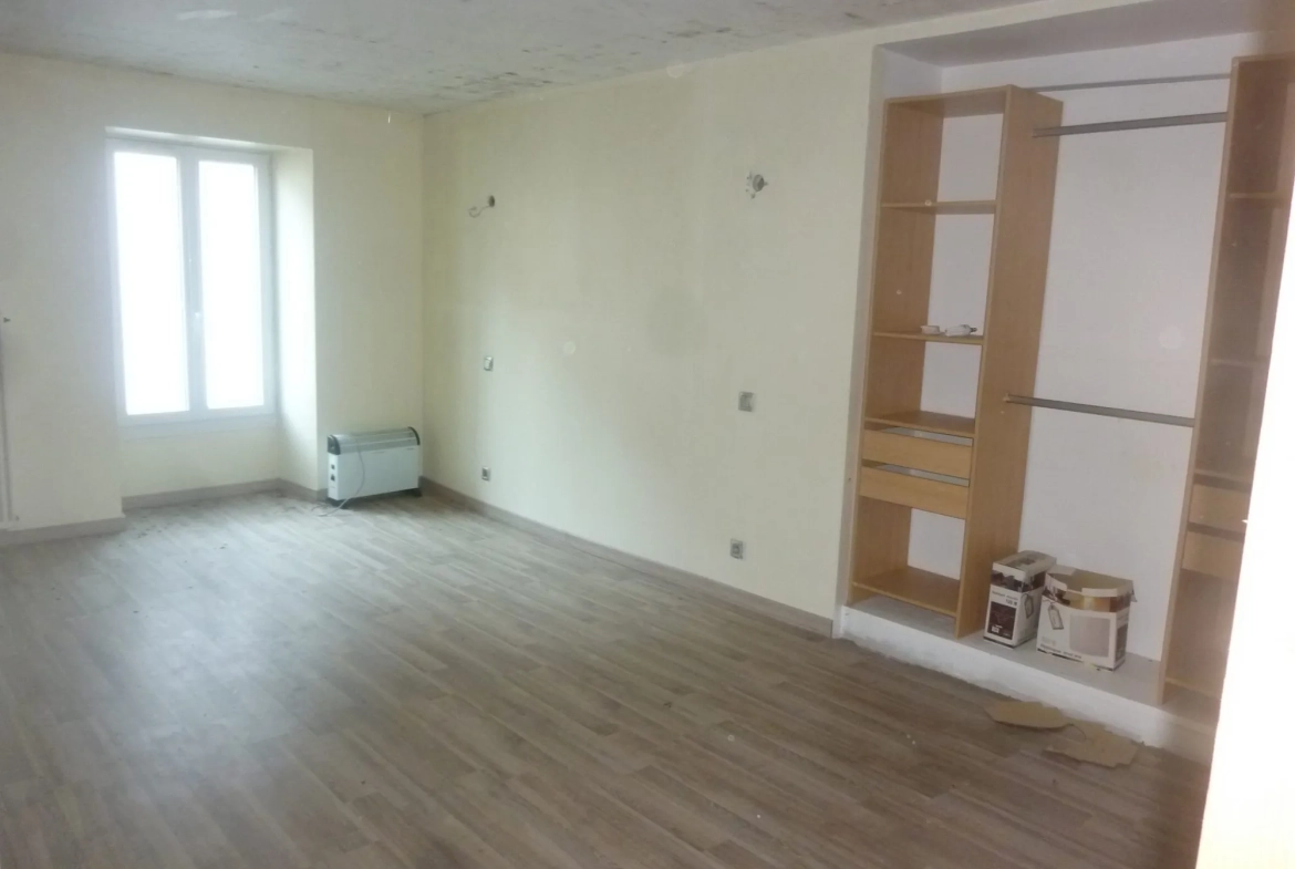 Maison à vendre proche Loué dans le centre de Vallon-sur-Gée avec cour et cave 