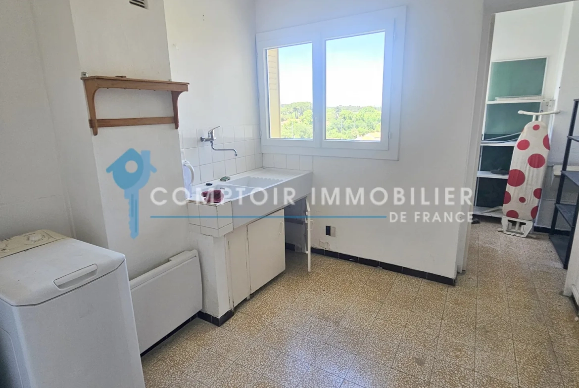 Appartement F3 avec terrasse à Montpellier Les Aubes - Idéal Investisseur 