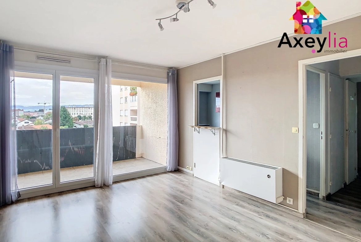 Appartement T3 lumineux avec balcon à Roanne - Secteur recherché 