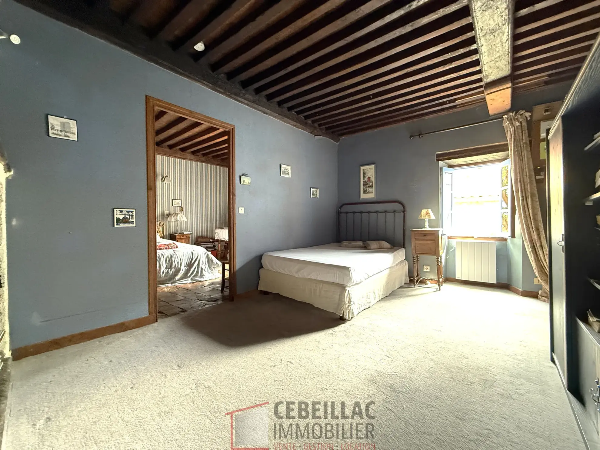 Maison en pierre historique à vendre à Tallende, 84 m² avec terrasse, à rénover, idéal premier achat 
