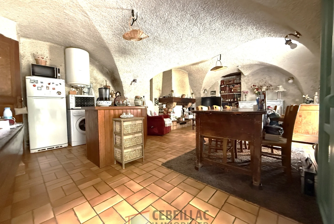 Maison en pierre historique à vendre à Tallende, 84 m² avec terrasse, à rénover, idéal premier achat 