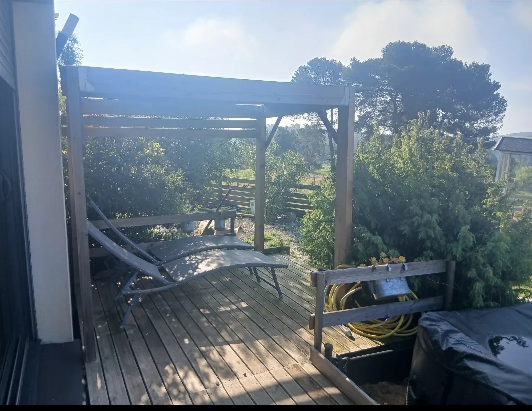Maison 4 pièces de 88 m² avec terrain de 1195 m² à Villarzel-Cabardès, vue Pyrénées 