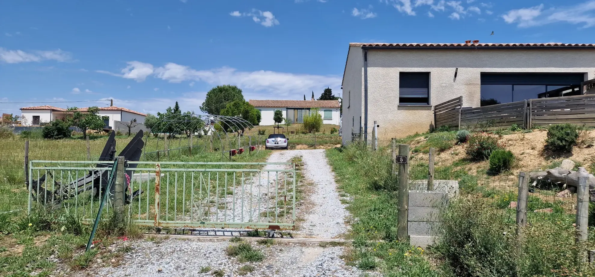 Maison 4 pièces de 88 m² avec terrain de 1195 m² à Villarzel-Cabardès, vue Pyrénées 