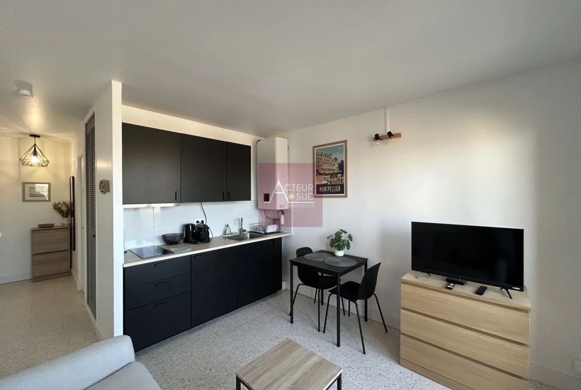Studio rénové à vendre à Balaruc-les-Bains avec terrasse et parking privé 