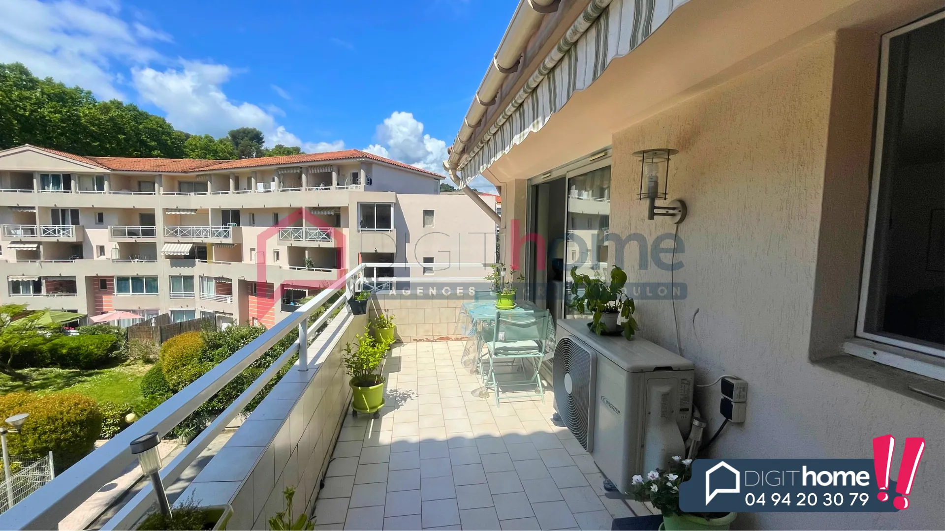 Appartement T2 avec terrasse, garage, piscines et tennis à Cagnes-sur-Mer 